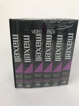 VIDEO 6 pack MAXELL VHS tapes t-120 hgx-gold Special Event - Great Deal - £16.01 GBP