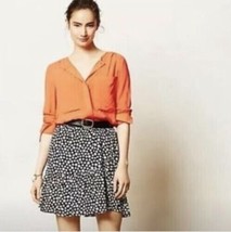 Anthropologie Maeve Clara Women&#39;s Blouse Coral Orange Size 4 - £23.36 GBP