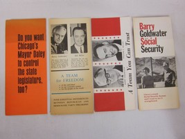 Barry Goldwater - 4 1964 Brochures - A Team You Can Trust William Miller - £19.35 GBP