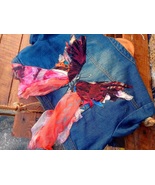 Lady Butterfly Handmade Jean Jacket - £55.30 GBP