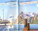 Lake Lucerne Switzerland Poster &amp; Brochure 1959  - $14.83