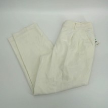 Bar III Womens Button-Front Pleated Trousers Size 8 Off-White NWT $79 - $15.84