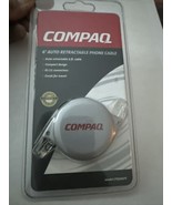 Compaq 6&#39; Retractable Phone Cable; CPQ006PC-F; NIB - $296.33 MXN