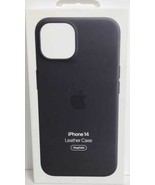 Apple - iPhone 14 Leather Case with MagSafe - Midnight - £22.93 GBP