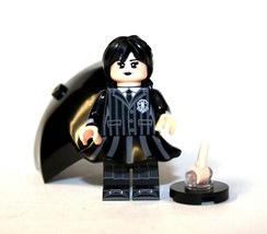 Minifigure Custom Toy Wednesday Addams Family Stripped TV Show Horror - £4.32 GBP