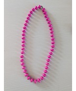 Vintage 1980s Saucer Bead Pink Necklace Totally Awesome!! - $182.74 MXN