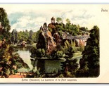 Buttes Chaumont Sospensione Ponte Parigi Francia Unp Udb Cartolina C19 - $3.03