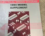 1994 Toyota T100 T 100 Électrique Diagramme Câblage Supplément Manuel Us... - $14.91