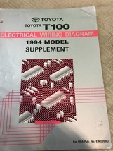 1994 Toyota T100 T 100 Électrique Diagramme Câblage Supplément Manuel Usine OEM - £11.89 GBP