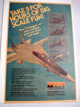1981 Color Ad Monogram Models 1/48th F-14A, F-4J, F-111, B-25J - £6.38 GBP