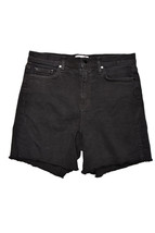 COTTON CITIZEN Womens Denim Shorts Everyday Cozy Solid Black Size 25W W414479 - £62.79 GBP