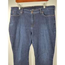 Duluth Trading Jeans 16x31 Womens Straight Leg Mid Rise Dark Wash Bottoms - £18.82 GBP