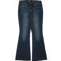 Mossimo Low rise flare Jeans short size 4S/27 demin frayed bottom - £10.97 GBP