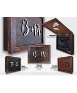 Hidden Gun Storage Wall Art – Personalized Concealment Case with 3D Init... - $80.19+