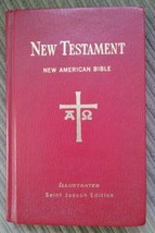 New Testament Illustrated Saint Joseph Pocket Edition New American Bible 1986 - £14.05 GBP