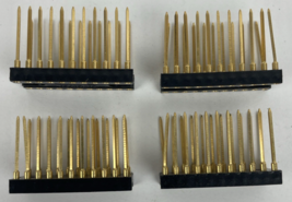 Lot of 4 x IC SOCKET 22 PIN DIP SOCKET, WIRE WRAP, Screw Machine, Gold P... - $12.86