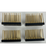 Lot of 4 x IC SOCKET 22 PIN DIP SOCKET, WIRE WRAP, Screw Machine, Gold P... - $237.75 MXN