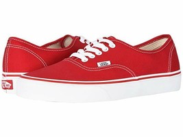 Vans Authentic™ Core Classics Red Canvas Sneakers Size 10.5 - £34.95 GBP