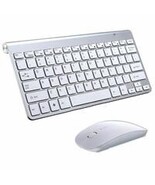 Mini Wireless Keyboard and Mouse Combo for Windows, IOS Mac -Silver New - $410.15 MXN Mini Wireless Keyboard and Mouse Combo for Windows, IOS Mac -Silver New - $410.15 MXN