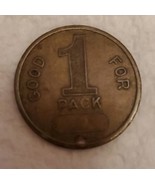 VINTAGE TRADE TOKEN GOOD FOR 1 PACK CIGARETTES  Copper Collectable - £3.88 GBP