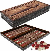 LaModaHome Turkish Krosuhh Backgammon Set, Wooden, Board Game for Family Game Ni - £49.78 GBP