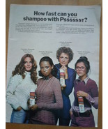 Vintage Psssssst Dry Shampoo Print Magazine Advertisement 1971 - £3.72 GBP