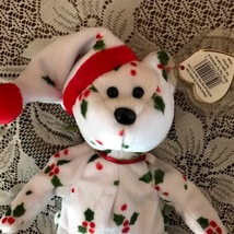 Vintage Christmas  Beanie Baby Holiday Teddy Bear 5th Gen 1998 Authentic W/Tags - £11.95 GBP