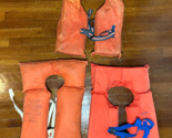 3 Vintage Lot Type II Life Jacket Floating Devices Red Head AK-1 Stearns... - $26.95