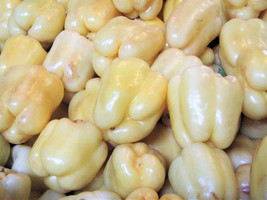 VP White Cloud Bell Pepper Sweet Mild Capsicum Annuum Vegetable 50 Seeds - £3.83 GBP