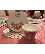 ALLYN NELSON COLLECTION FINE BONE CHINA TEA CUP AND SAUCER MADE IN ENGLAND - $238.70 MXN