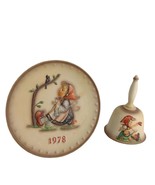 MJ Hummel Goebel West Germany 1978 Plate &amp; 1979 Bell Annual Collector&#39;s ... - $586.02 MXN