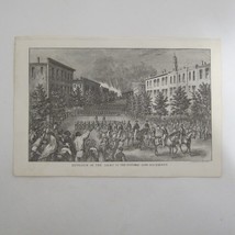 Civil War Lithograph Print Entrance Union Army Potomac Richmond VA Antique 1860s - £39.32 GBP