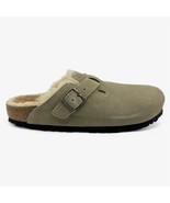 Birkenstock Boston VL Shearling Taupe Womens Casual Soft Footbed Clog - $139.95