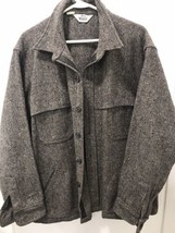 Woolrich Herringbone Slash &amp; Chest Pockets Wool Blend Jacket Gray Size 2... - $173.25