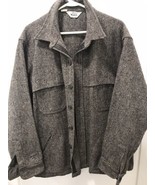 Woolrich Herringbone Slash &amp; Chest Pockets Wool Blend Jacket Gray Size 2... - £138.31 GBP