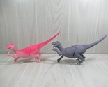 Pink Gray dinosaurs figures toys 1 marked Greenbrier - $10.39
