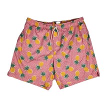 Bear Bottom Swim Trunks Men&#39;s XL Pineapples AOP Tropical Bathing Suit 7&quot;... - $30.28