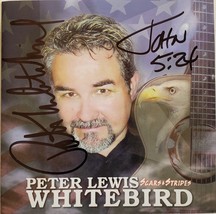 Peter Lewis Whitebird Scars &amp; Stipes Autographed CD 2003 - £11.95 GBP