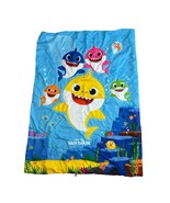 Baby Shark Family Pinkfong Toddler Comforter Blanket Blue White Reversible - $242.33 MXN