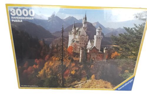 1980 Vintage Ravensburger Neuschwanstein Castle 3000 Jigsaw Puzzle 120x79 cm - $90.00