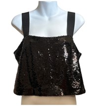 Veronica Beard Adi Sequin Top Black Size 10 Black Tie Evening Date Night - $74.25