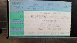 JETHRO TULL / IAN ANDERSON - VINTAGE SEPTEMBER 10, 1993 CONCERT TOUR TIC... - €8,54 EUR