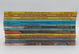 Vtg Cornerstone of Freedom Children&#39;s Press Lot of 14 American History Books - £22.80 GBP