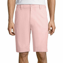 St. John&#39;s Bay Men&#39;s Comfort Stretch Chino Shorts Size 34 Impatiens Pink... - £21.39 GBP