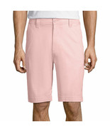St. John&#39;s Bay Men&#39;s Comfort Stretch Chino Shorts Size 34 Impatiens Pink... - $39.77 CAD
