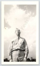 1942 Black &amp; White Photo WW2 Army Soldier At Ladd Army Field Alaska - £9.79 GBP