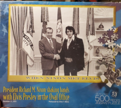 Elvis Presley Memorabilia DICK &amp; ELVIS JIGSAW PUZZLE Richard Nixon NEW &amp;... - $657.25 MXN