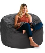 Habutway 3-Foot Ultra Soft Fur Velvet Bean Bag Chair With High-Rebound M... - £72.02 GBP