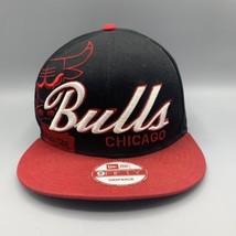 Chicago Bulls New Era 950 9Fifty Snapback Hat Windy City Red and Black - £15.45 GBP