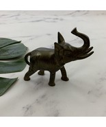 Vintage Brass Elephant Figurine Statue Paper Weight Home Decor Animal Metal - €21,56 EUR